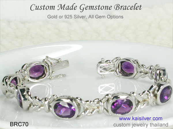 custom bracelet gold or silver