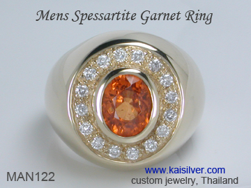 men's gemstone wedding ring