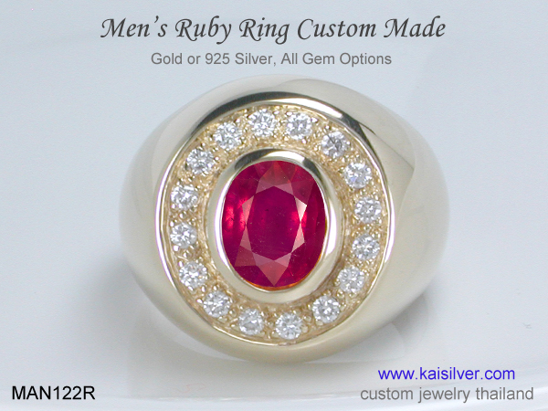 mens ruby ring