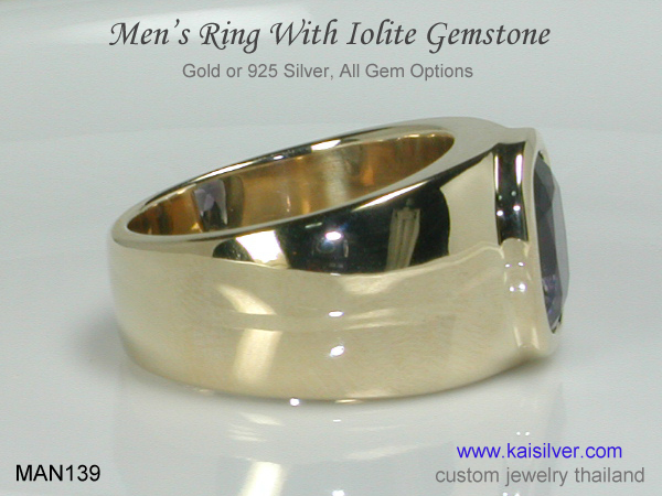 men's gemstone ring kaisilver