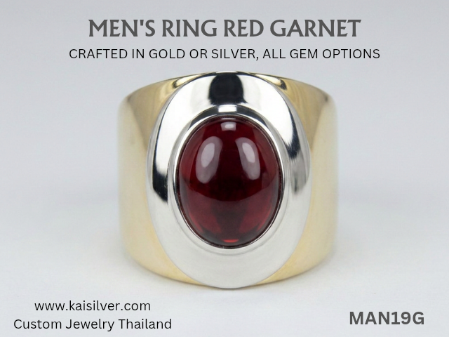 men's ring handcrafted gold or silver