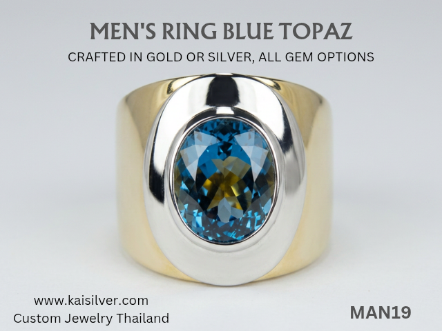 finely crafted ring for men topaz