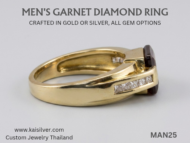 garnet ring for men