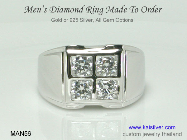 14k Diamond Rings For Men