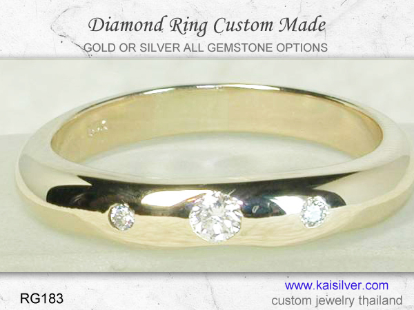3 diamond ring made to order