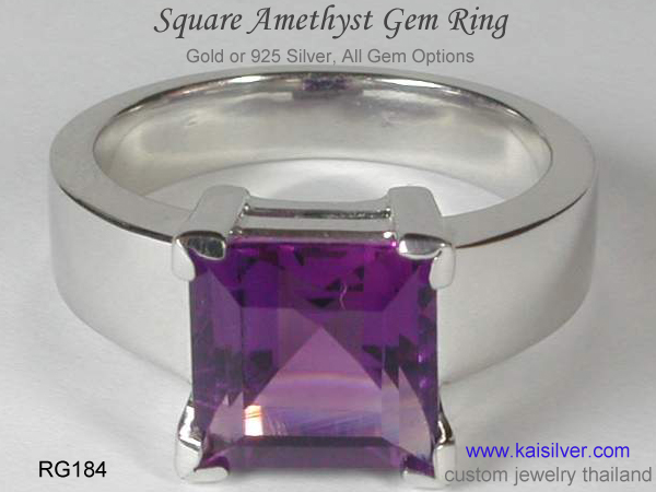 amethyst man ring