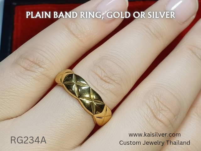 fine men's band ring from Kaisilver