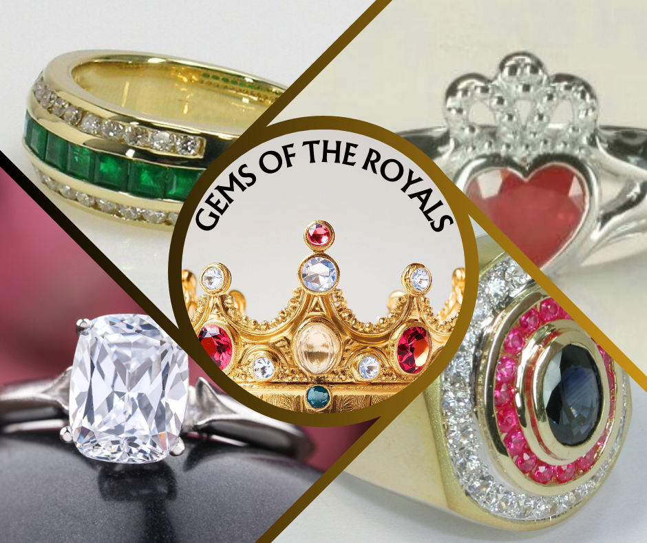 Gemstones of the royals - ruby, sapphire, emerald and diamonds